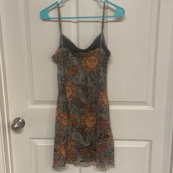 Shrub Sun Boho Hippie Spaghetti Strap Dress-Large - Picture 5 of 8